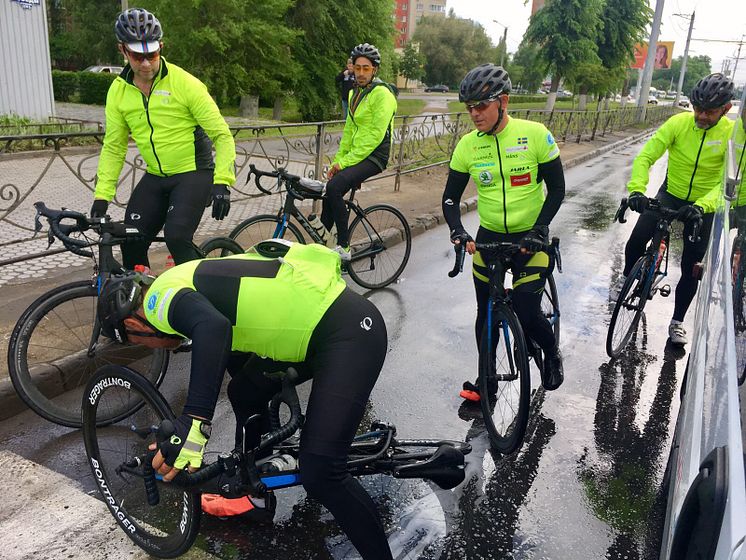 Vattenplaning för coach Skog