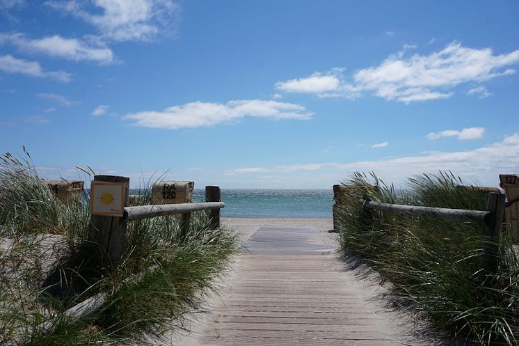 Südstrand im Sommer