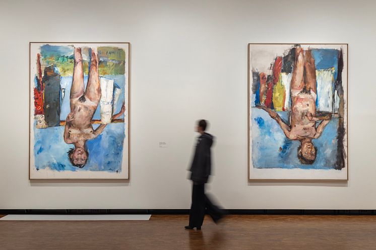 Georg Baselitz Med begge bena først/Feet First