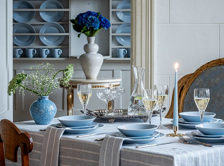 Fyrklövern Nordic Dawn Himmel servis och Crown glasserie