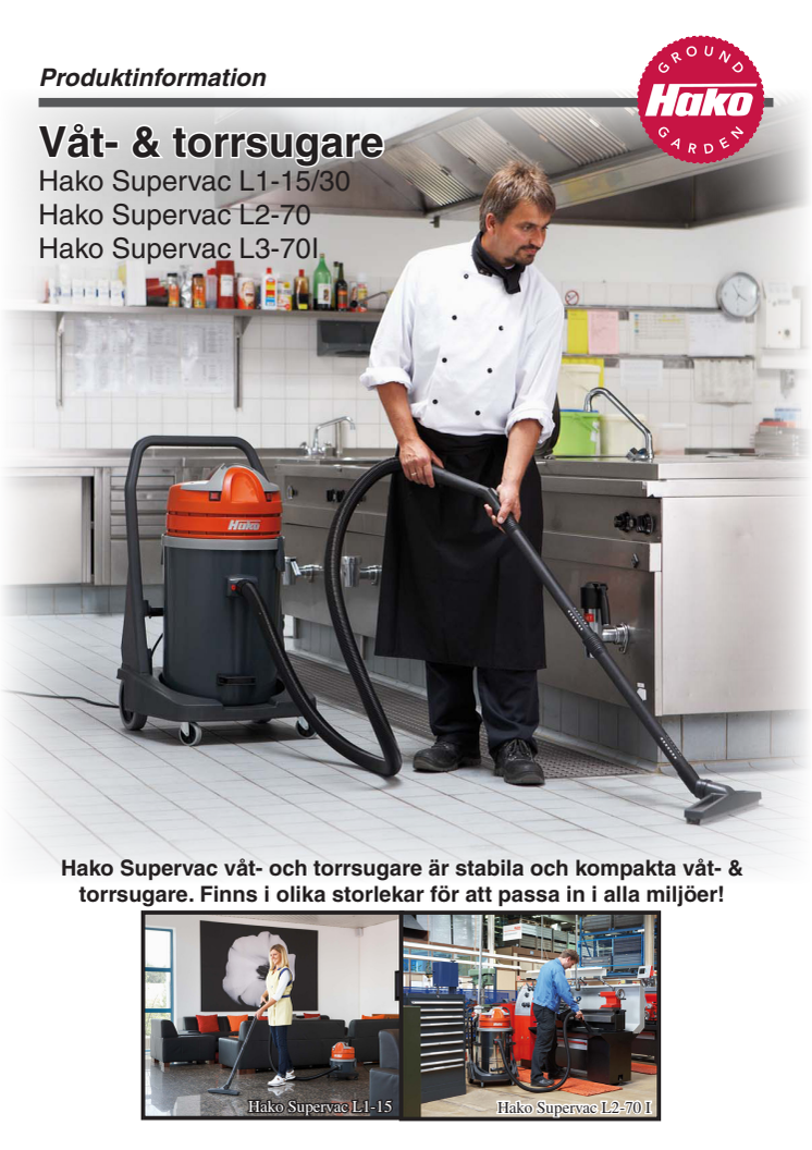 Hako våtsugare produktblad