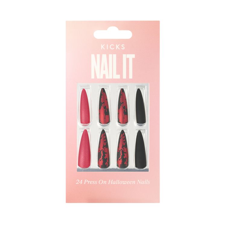 Kicks Nail It 24 Press On Halloween Nails