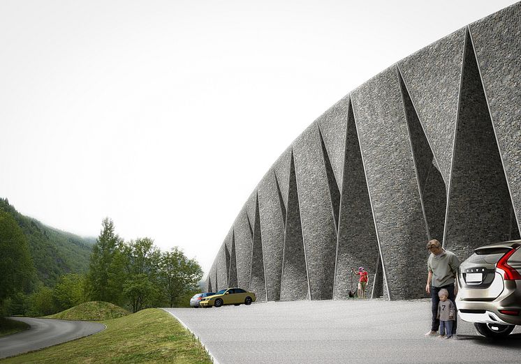 Tourist stop Djupevik, Hardanger. Huus og Heim Arkitektur.