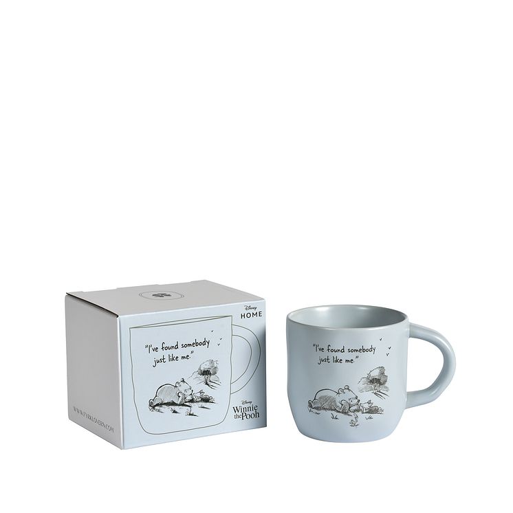 Fyrklövern Winnie the Pooh mugg Found You, Ljusblå - presentförpackning