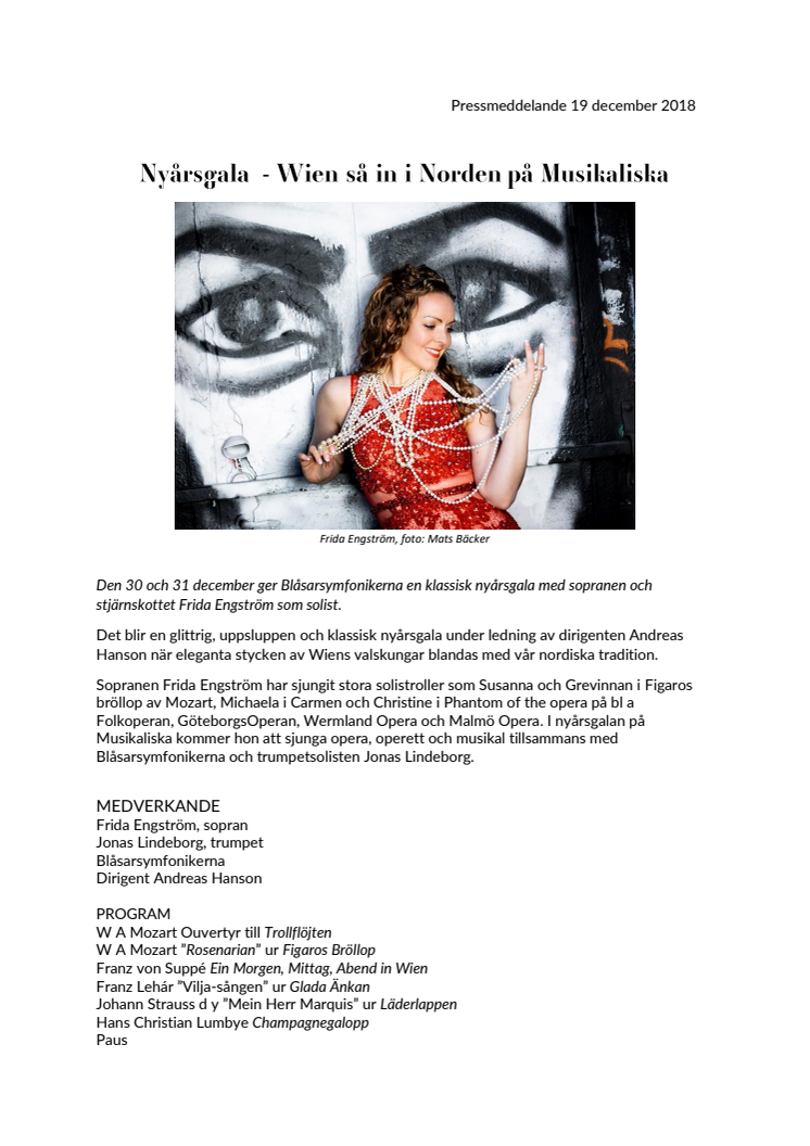 Nyårsgala - Wien så in i Norden