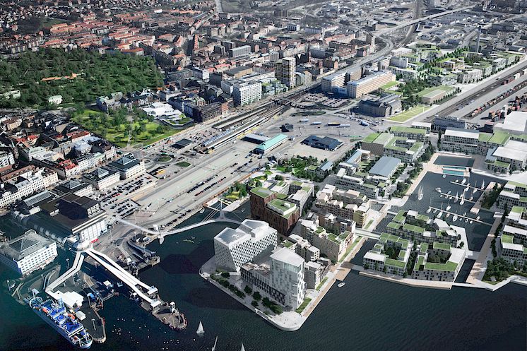 Framtidens Helsingborg C - området idag