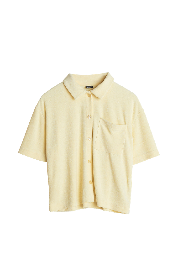 Brita towelling tee - Transparent ylw