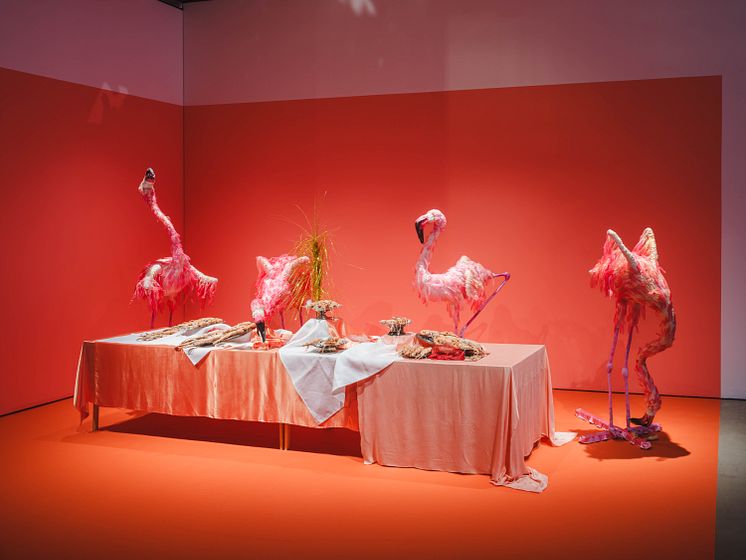 Maja Fredin, installationsvy Searching for my Inner Elvis in a Post Elvis Society, 2023