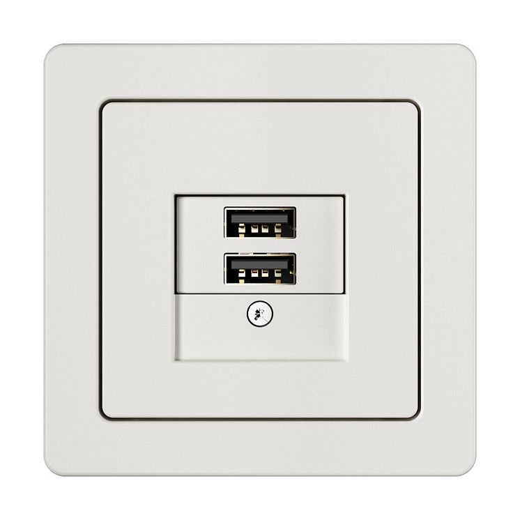 USB-ladduttag vitt