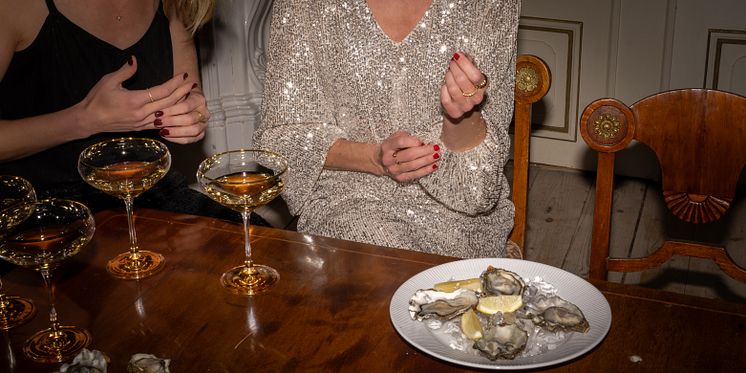 Fyrklövern Nordic Dawn Glimt, Diamond champagneglass