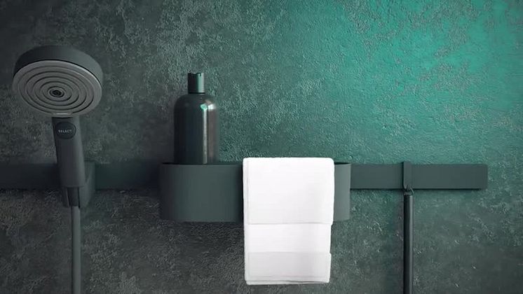 hansgrohe WallStoris gir individuell oppbevaringsplass på baderommet