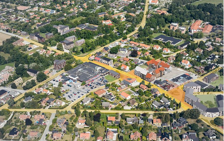 Sodra sandby flygbild planprgram färgfält