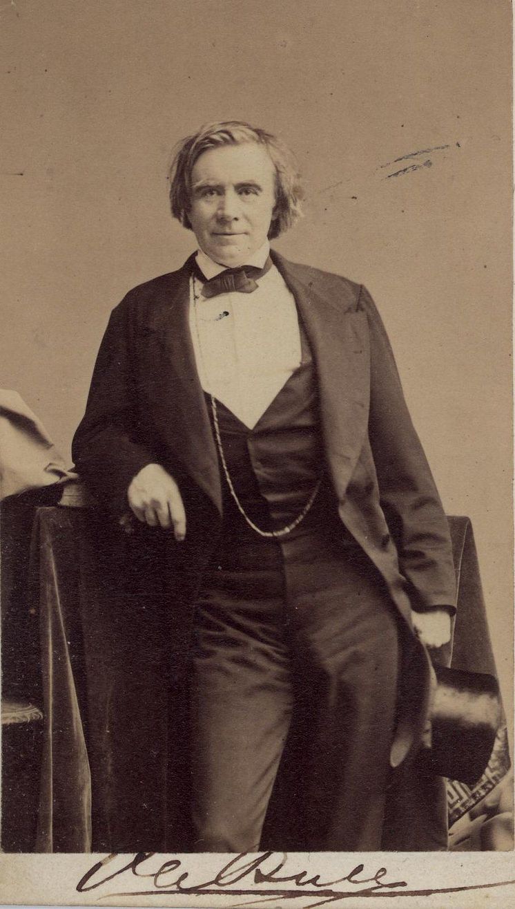 Ole Bull, ca. 1869 i New York. Foto: Sarony/Bergen Offentlige bibliotek
