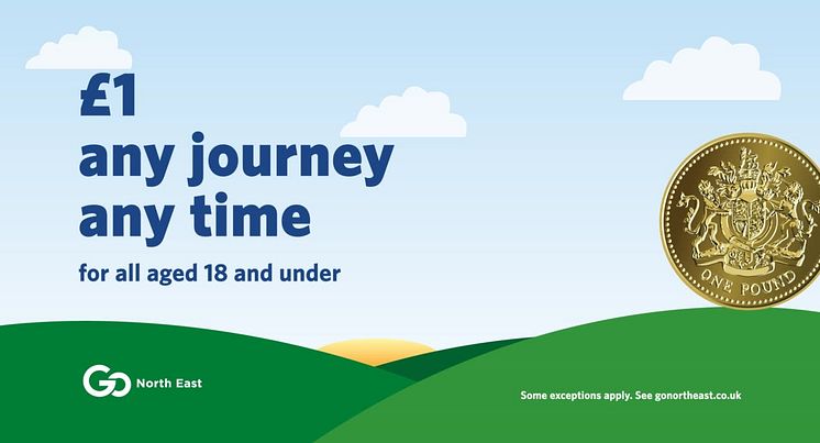 Money saving fares for people aged 18 and under