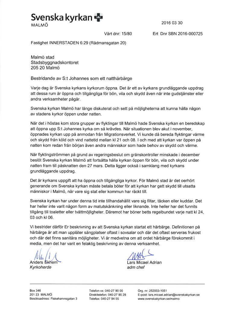 Bestridande av S:t Johannes som ett natthärbärge