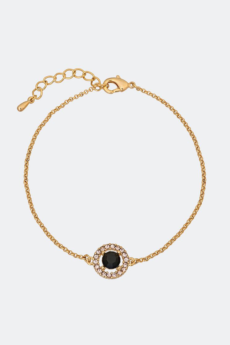 Miss Miranda bracelet - Jet (Gold) - 329 kr