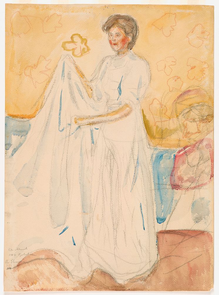 Sykepleierske med laken / Nurse with Sheet