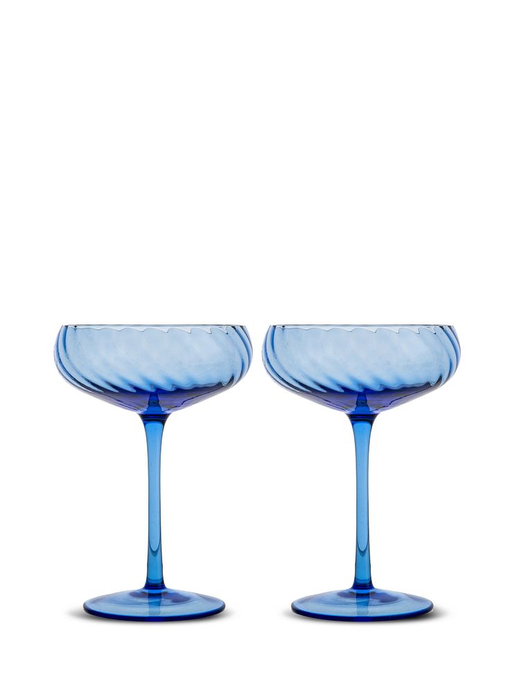 BYON SS25 - Champagne saucer Opacity blue