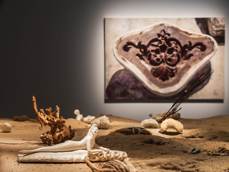 Sara-Vide Ericson och Tilda Lovell, installationsvy Bonniers Konsthall, 2023