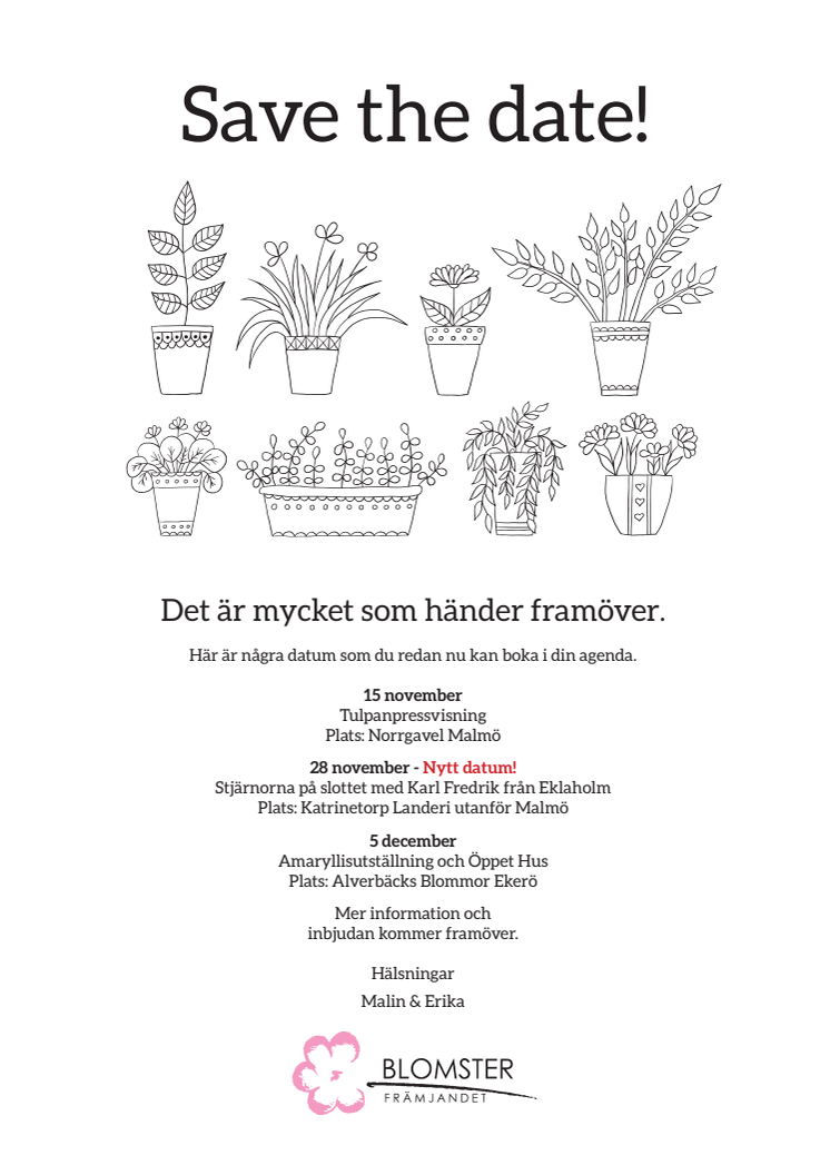 Save the date