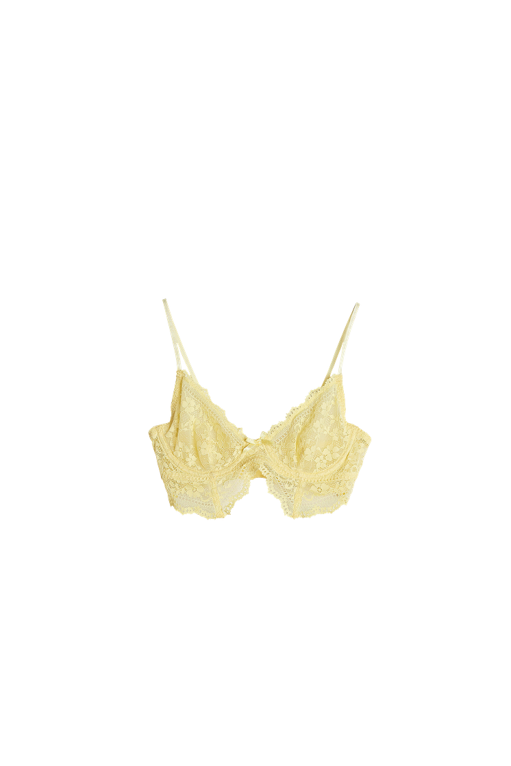 Emma lace bra - Yellow 