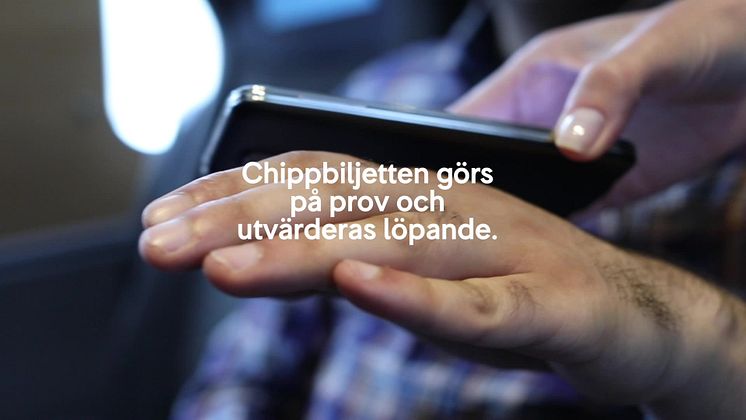 SJ först i världen med chippbiljett