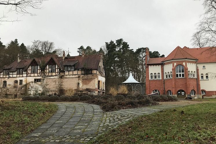 Parkresidenz Lychen Bestandsfoto