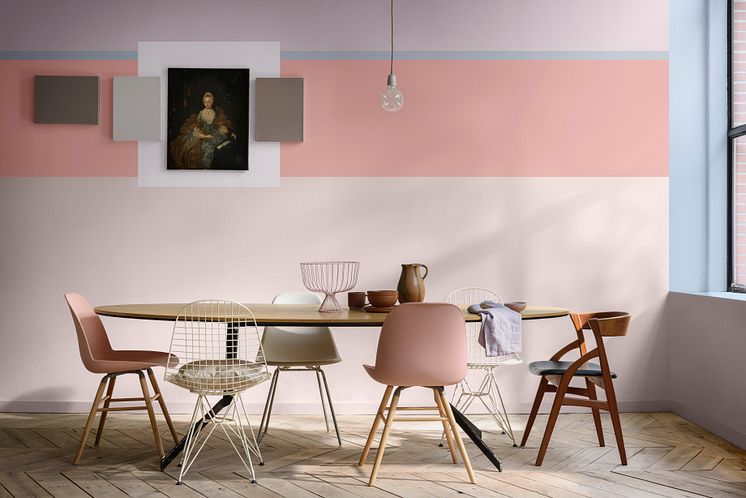 Flexa-Kleur-van-het-Jaar-2022-Bright-Skies-Studio-eetkamer-2