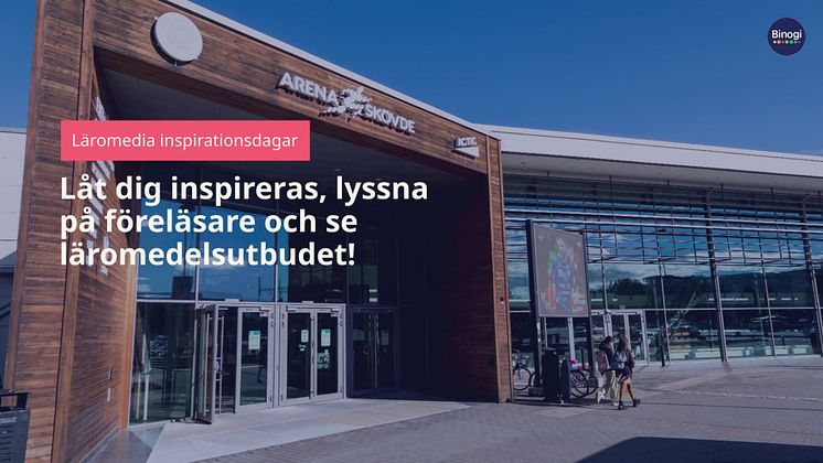 Träffa Binogi och Språkprojektet på Läromedias Inspirationsmässa i Skövde 3 maj 2023