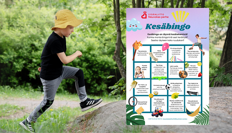 Neuvokas perhe kesäbingo lapsi leikki pihalla.png