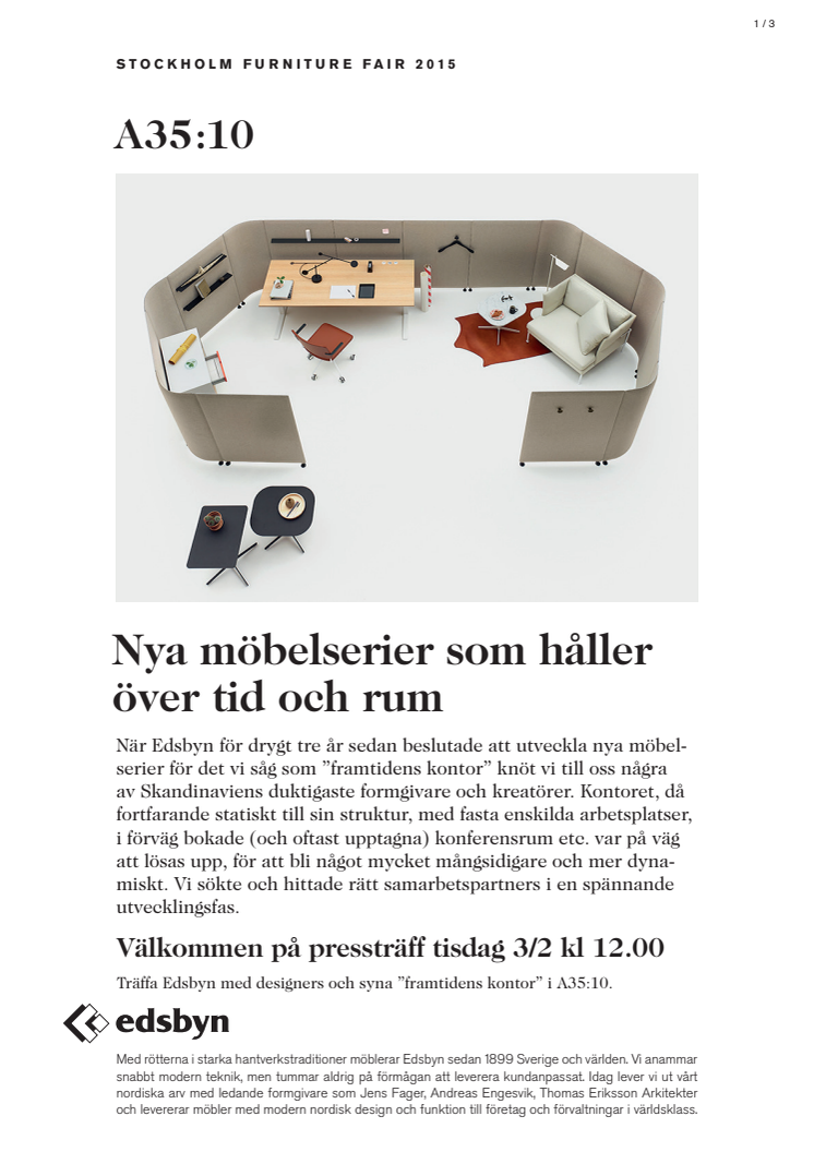 Nya möbelserier som håller över tid och rum
