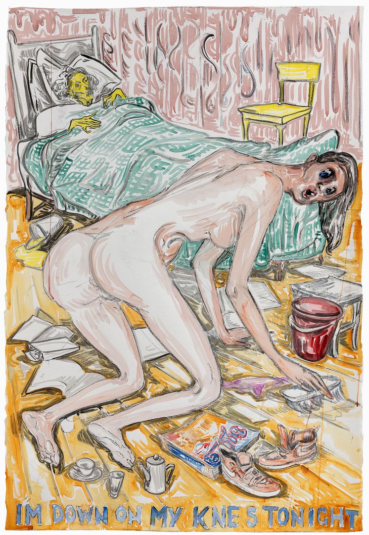 Vanessa Baird, I'M DOWN ON MY KNEES TONIGHT, 2019. Astrup Fearnley Collection. © Vanessa Baird. Courtesy of the artist and OSL Contemporary. Photo: Øystein Thorvaldsen.