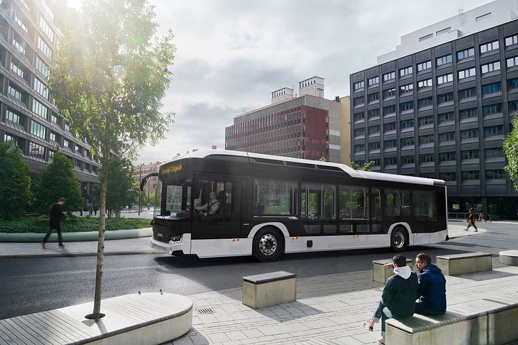 Der Scania Citywide BEV Elektrobus auf Tour.