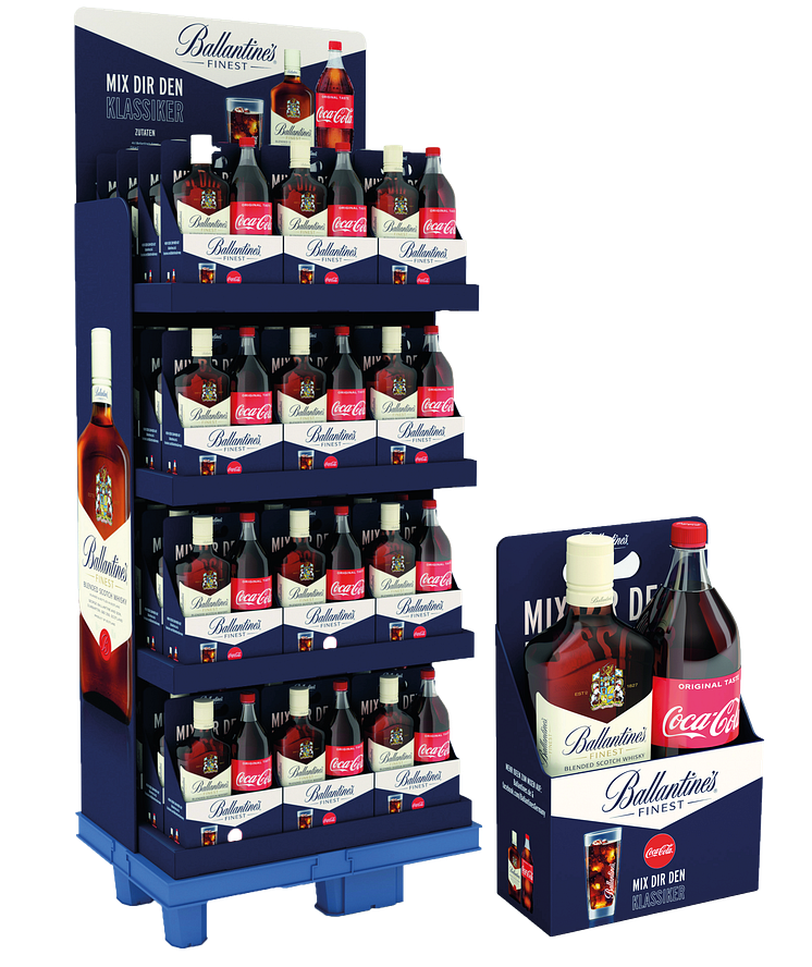 Doppelter Genuss: Ballantine’s Finest & Coca Cola in der Geschenkverpackung