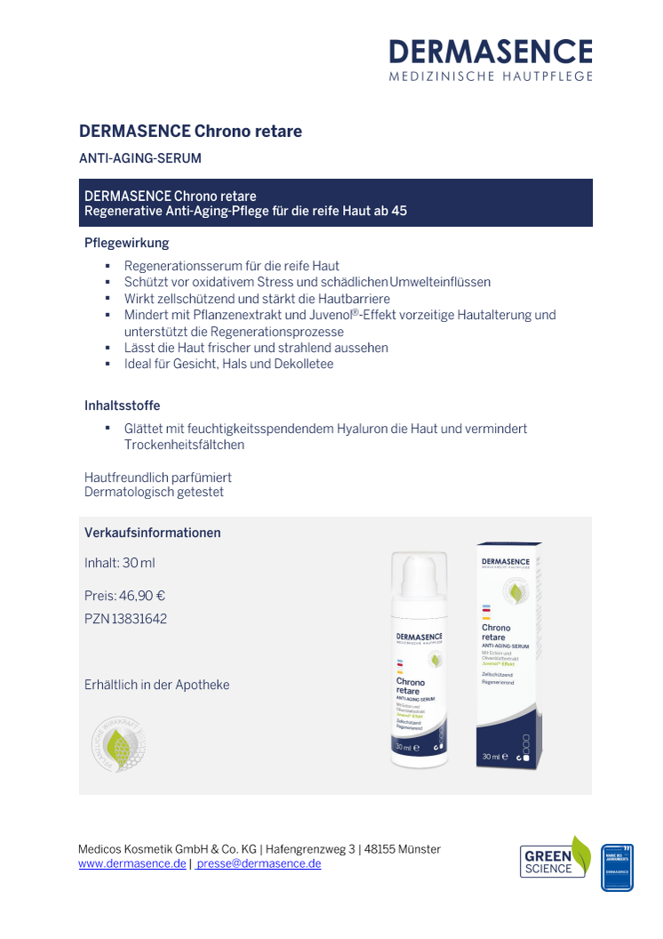 Factsheet DE: DERMASENCE Chrono retare Anti-Aging-Serum.pdf