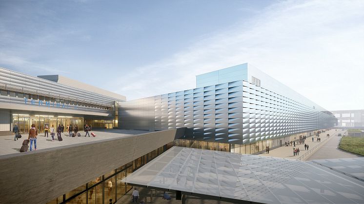 22 ARN Visionsbild Ny entre och tillbyggnad Terminal 5 Bild Tengbom