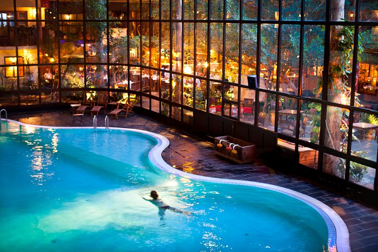 Storhogna Högfjällshotell & Spas pool mot Vinterträdgården