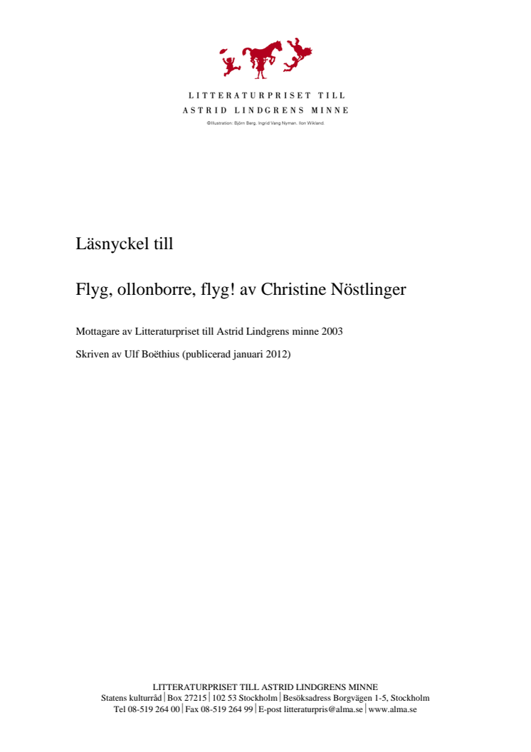 Läsnyckel till Flyg, ollonborre, flyg