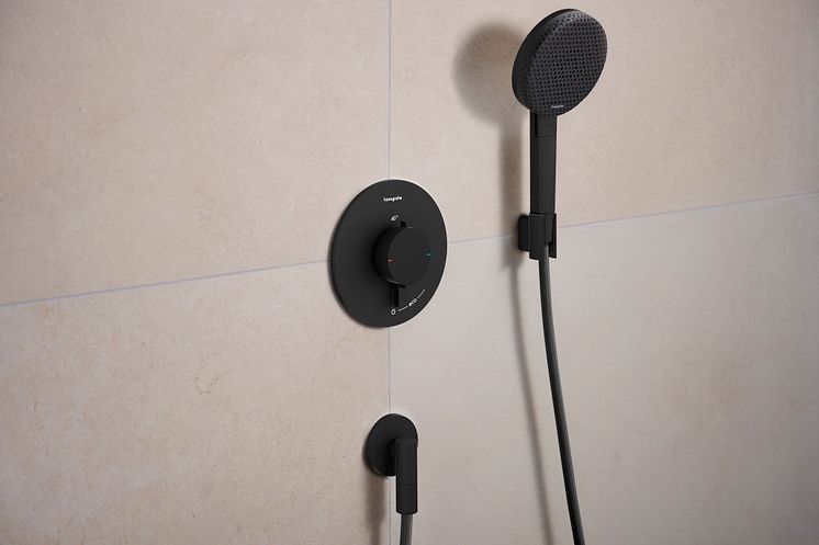 hansgrohe Ecostat Comfort S innbyggingstermostat i matt sort