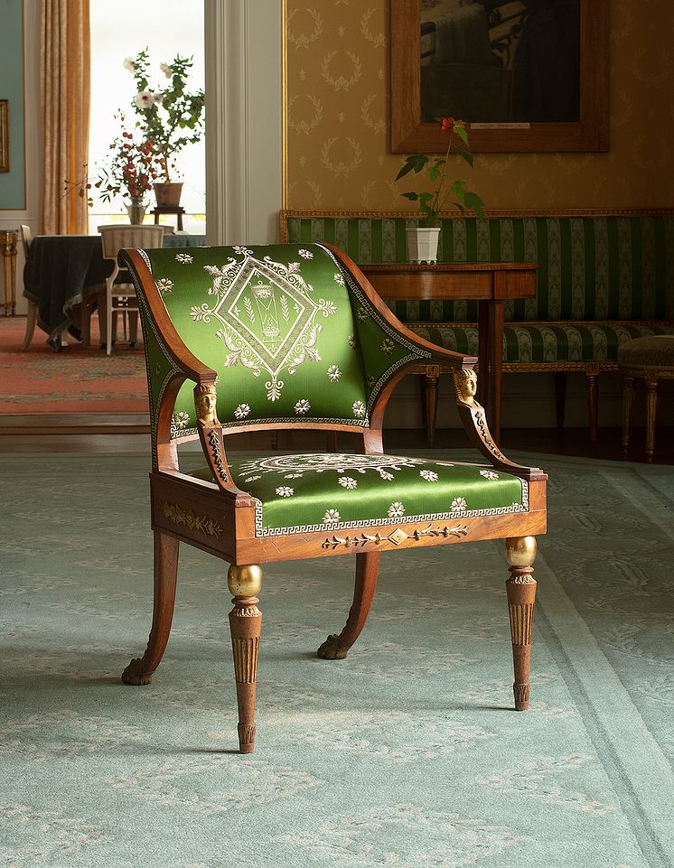 Karmstol formgiven av Ephraim Ståhl, 1809–1810.