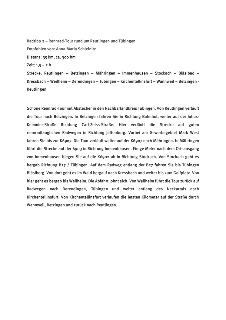 Radtipps von der KlimaschutzAgentur