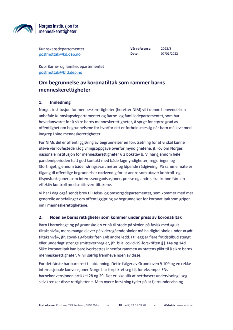 Om begrunnelse av koronatiltak som rammer barns menneskerettigheter .pdf