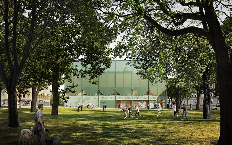 Djäkne idrottshall exterior, Tengbom