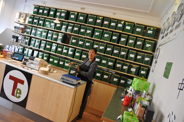 Amanda Hemmingsson på Te-Centralen i Östersund