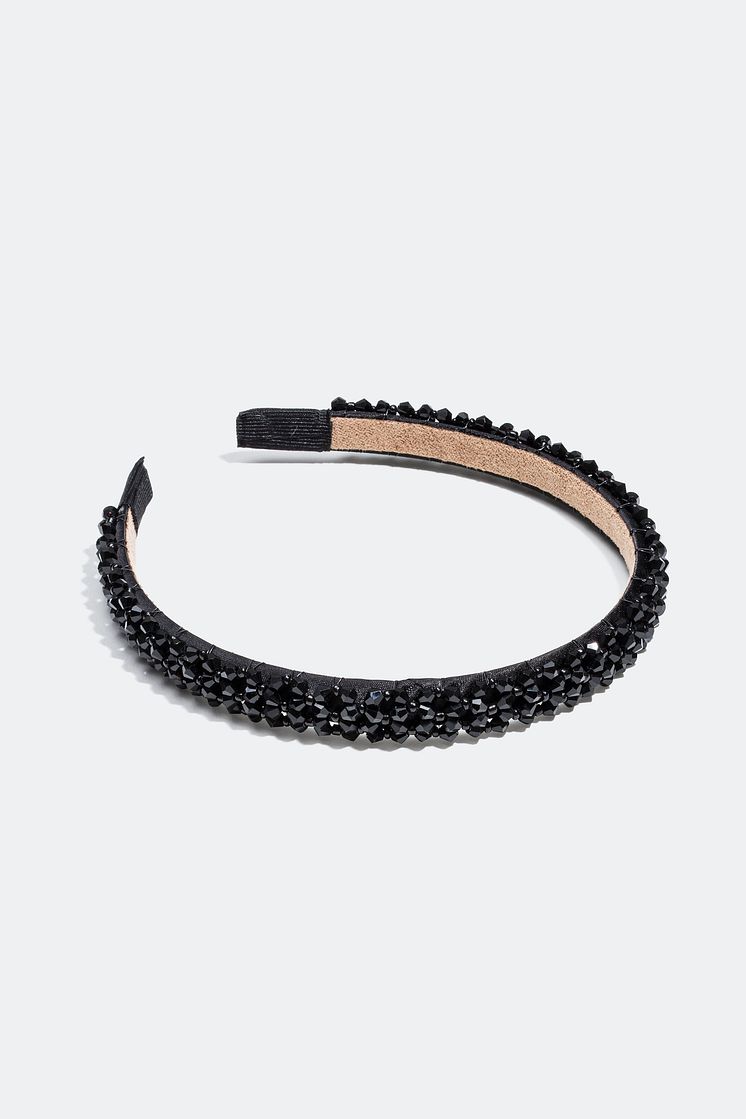 Headband with glass pearls