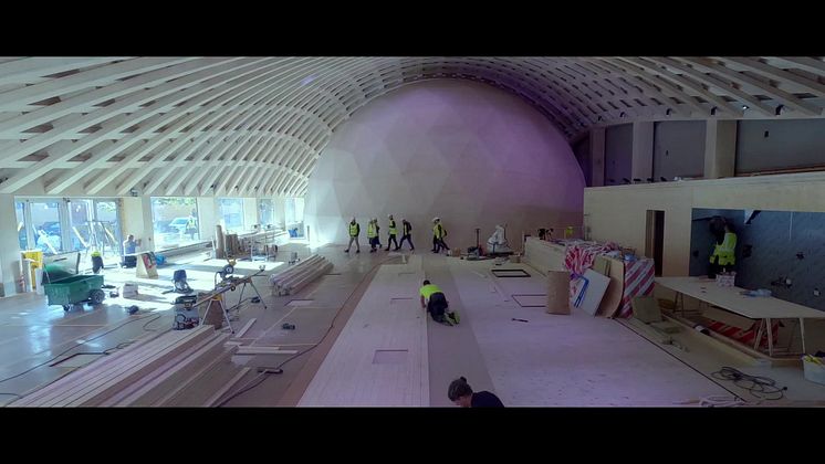Bygget av Wisdome Stockholm - timelapse