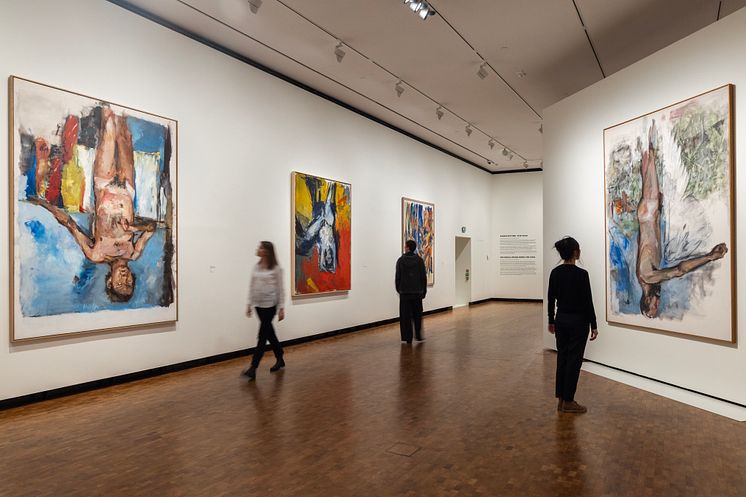 Georg Baselitz Med begge bena først/Feet First