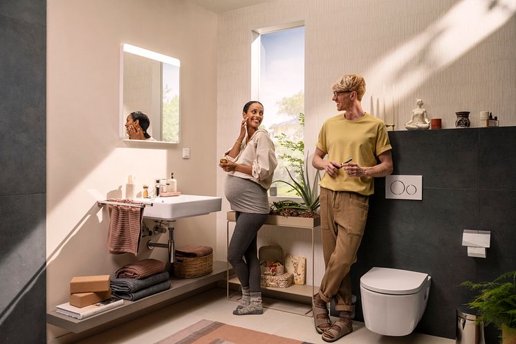 hansgrohe EluPura Original S toilet i komplet badeværelse