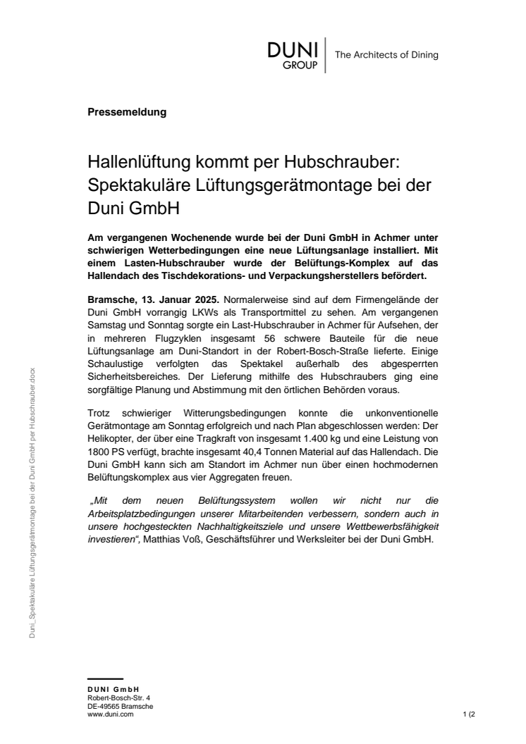 Duni_Spektakuläre Lüftungsgerätmontage bei der Duni GmbH per Hubschrauber.pdf