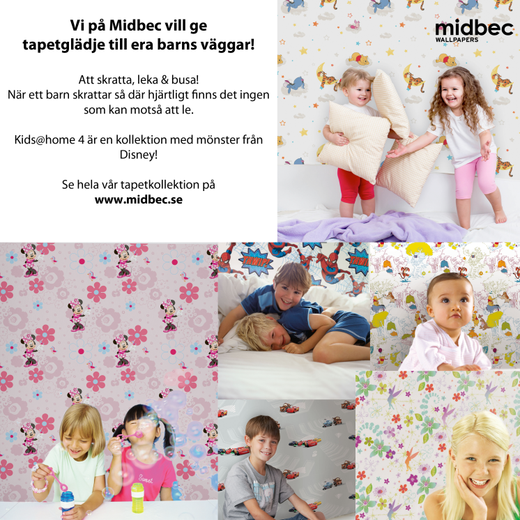 Tapetglädje åt barnen!